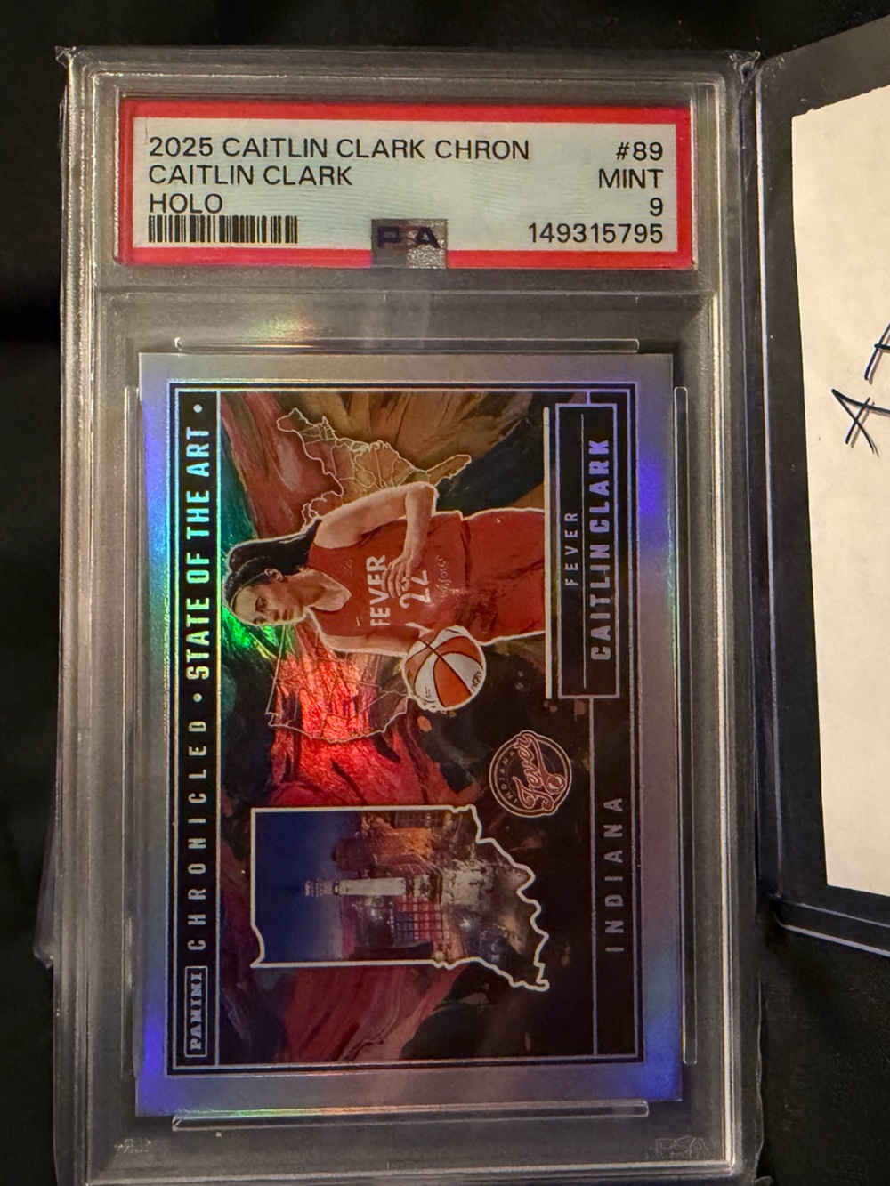 Panini WNBA Caitlin Clark Indiana Fever Holo CHRINICLED PSA 9 pop 4